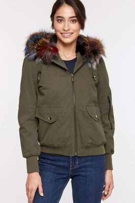 detachable fur hood