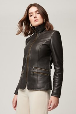 Jessica Leather Moto Jacket | Overland