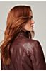 Azura Classic Washed Lambskin Leather Jacket 