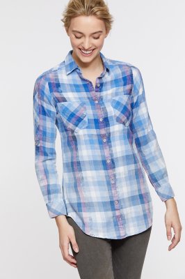 Madison Cotton Plaid Shirt Overland