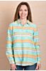 Ryan Michael Serape Stripe Linen-Blend Shirt