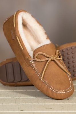 Women’s Overland Eleanor ShearlingLined Suede Moccasin Slippers Overland