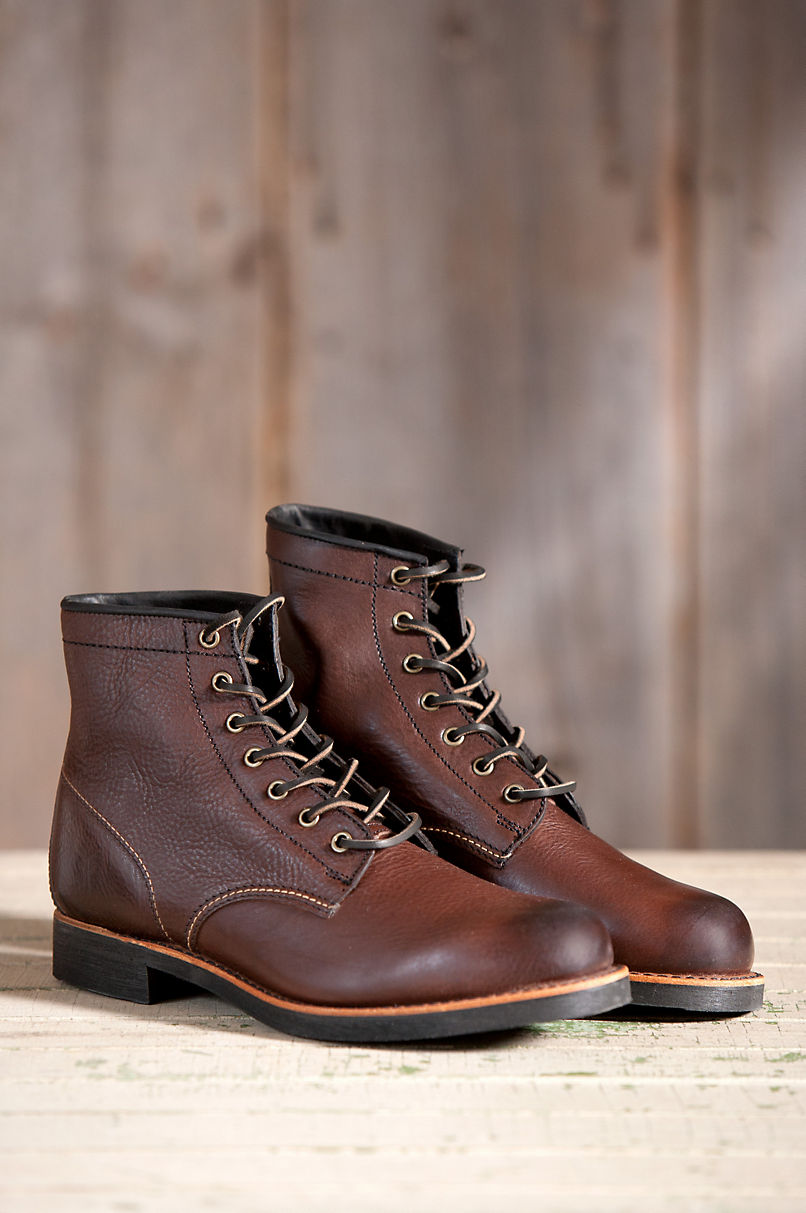 Men's Frye Arkansas Mid Lace Leather Boots | Overland