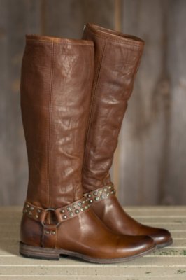 Women's Frye Phillip Studded Harness Tall Boots Overland
