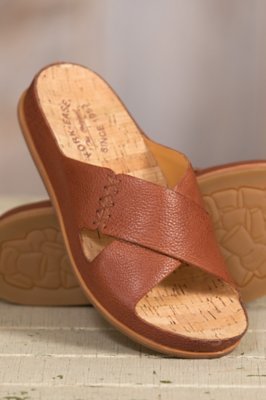 Women's KorkEase Amboy Leather Slide Sandals Overland