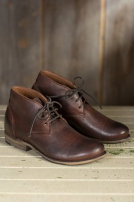 mens leather chukka