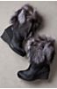 Women’s Angelina Wool-Lined Fox Fur and Calfskin Boots