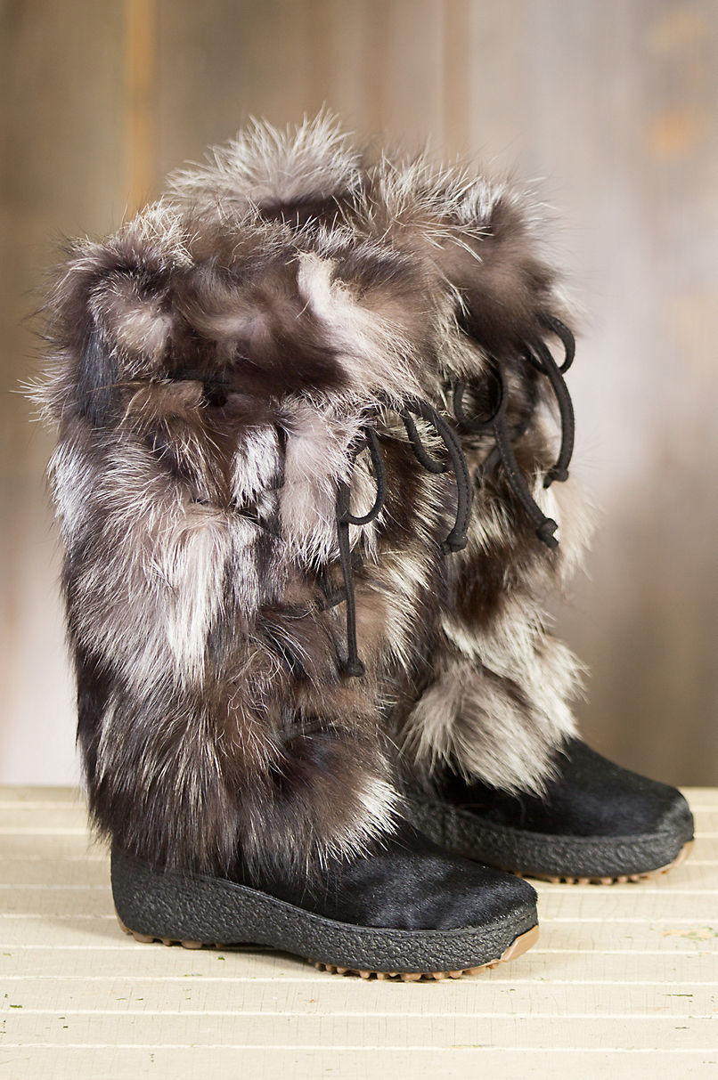 Women’s Volpe Plus Shearling-Lined Fox Fur and Calfskin Boots | Overland