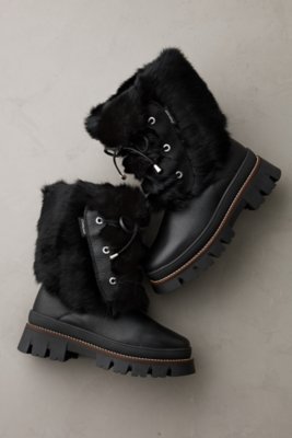 Women’s Mindy Wool-Lined Rabbit Fur and Italian Leather Boots | Overland