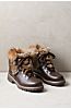 Women’s Forest Wool-Lined Rabbit Fur and Italian Leather Hiker Boots