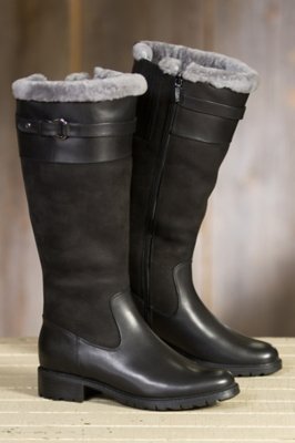 shearling lined waterproof boots