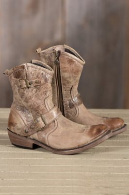 Men’s Liberty Black El Paso Distressed Leather Cowboy Boots Overland