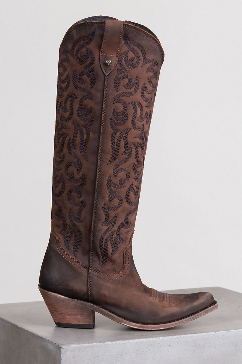 Liberty Black Women's Sloan Embroidered Leather Western Boots