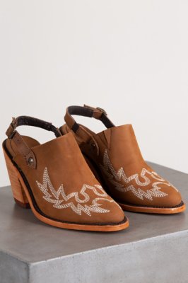 mules with backstrap