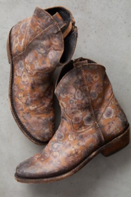 Women’s Liberty Black Lindsay Floral Distressed Leather Boots Overland