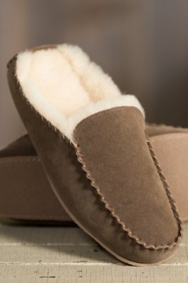 mens moccasin mule slippers