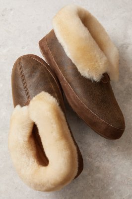 mens shearling slippers