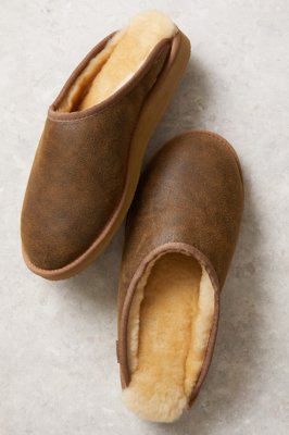 mens suede mule slippers