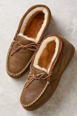 mens sheepskin moccasins