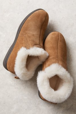 shearling slip on shoes