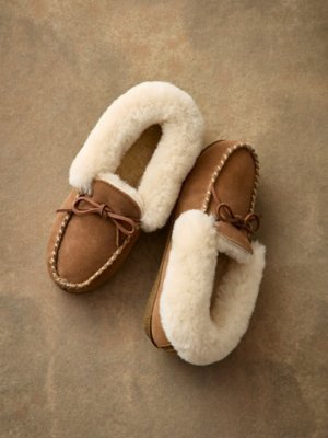 sherpa lined moccasins