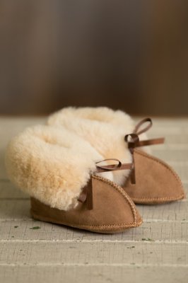 Australian Sheepskin Baby Slipper Booties Overland