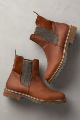 leather and wool boots