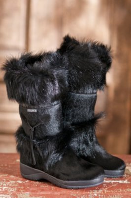 Women's Tecnica Skandia Cowhide Boots with Goat Fur Trim Overland