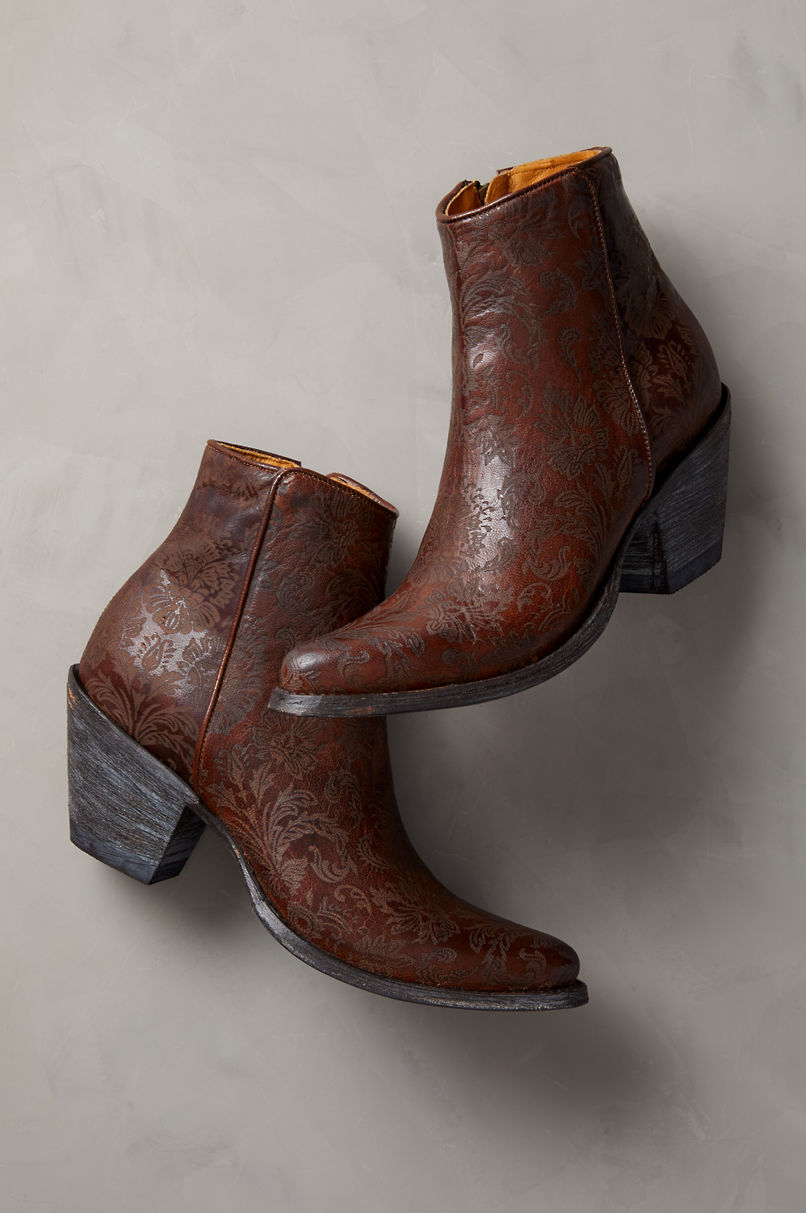 Women's Sharon Handcrafted Leather Ankle Western Boots | Overland