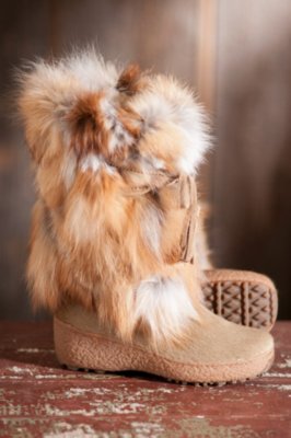 Women's Pajar Fox Trot Cowhide and Fox Fur Boots | Overland