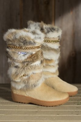 Women's Pajar Maya Cowhide and Rabbit Fur Boots Overland