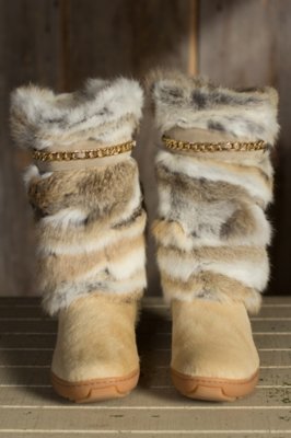 Women's Pajar Maya Cowhide and Rabbit Fur Boots | Overland