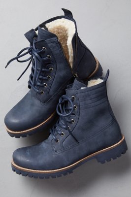 sheepskin lined leather boots