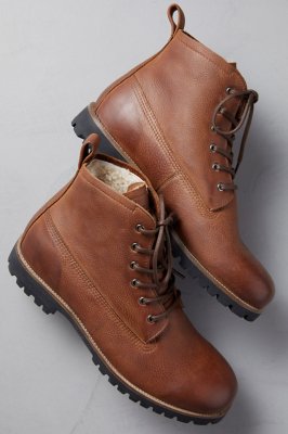 mens shearling lined chukka boots