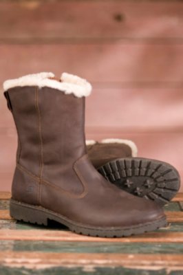57047 Men's Born Theodore Shearling-Lined Leather Boots | Overland