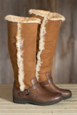 Women's Born Helga Leather Boots with Shearling Lining | Overland