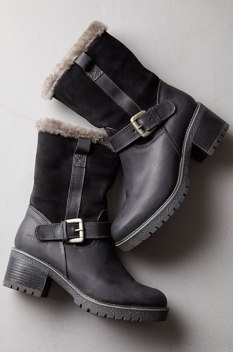 Women’s Maine Wool-Lined Waterproof Leather and Sheepskin Boots