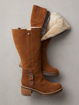 shearling lined waterproof boots