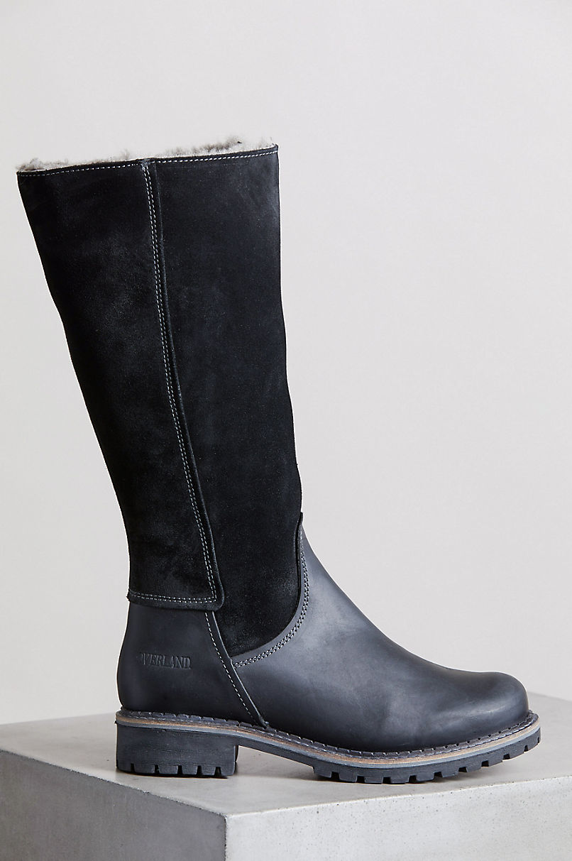 Women’s Hudson Shearling-Lined Waterproof Leather Boots