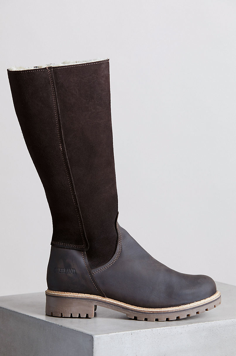 Women’s Hudson Shearling-Lined Waterproof Leather Boots