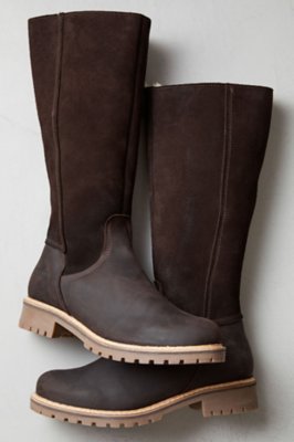 leather and sheepskin boots