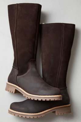 leather sheepskin boots