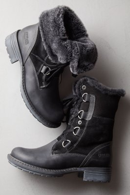 ladies black sheepskin boots