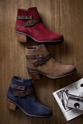 waterproof suede ankle boots
