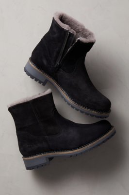 Women's Calib Shearling-Lined Waterproof Suede Boots | Overland