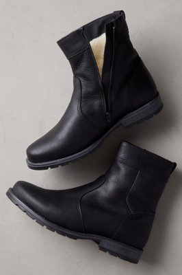 mens waterproof sheepskin lined boots
