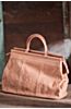 Natural Tooled Leather Tote