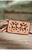 Hand-Tooled Leather Clutch Wallet