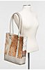 Lupe Etched Goat Hide Large Tote 