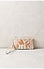 Lupe Etched Goat Hide Mini Wristlet Clutch